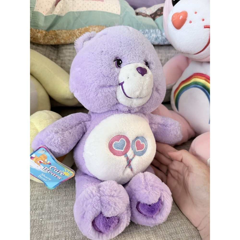 NWT 2 Large 24" Care Bears Cheer Bear Plush Pink & Funshine Bear…2 Share Bears - Picture 3 of 9